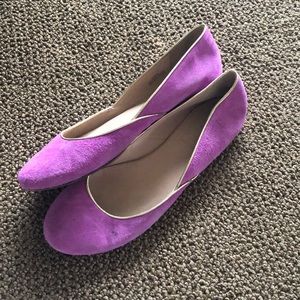 J Crew Pink & Gold Flats